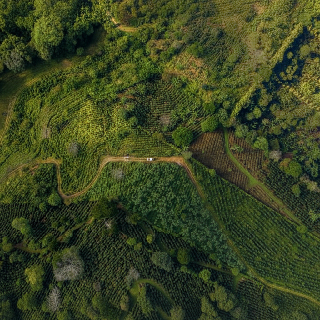 Campos agrícolas orgánicos